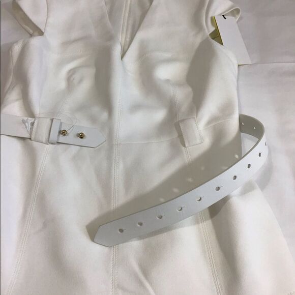 Karen Millen Belted Fit And Flare Dress New With Defect Size 8 - Picture 9 of 16